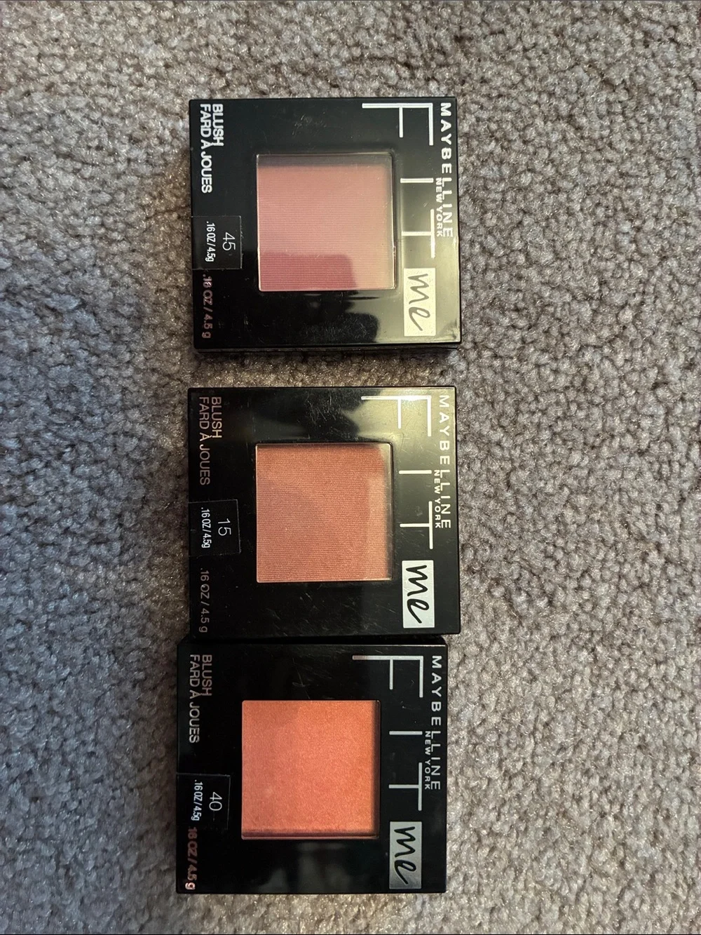 Maybelline Fit Me Blush - Pink/Peach Shades (Set of 3)
